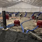 Snow rated heated structure for winter job